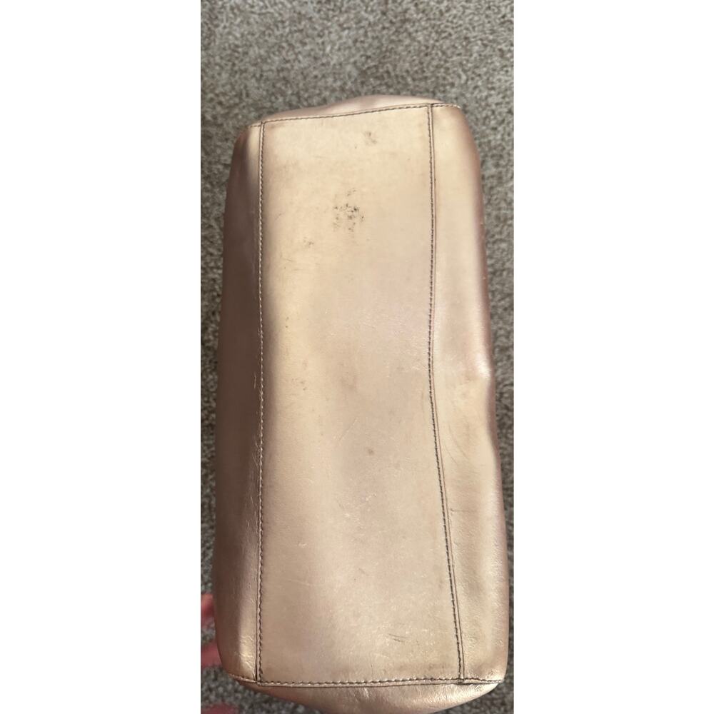 Kate Spade Metallic Rose Gold Tote‎ Bag Purse - Picture 7 of 7